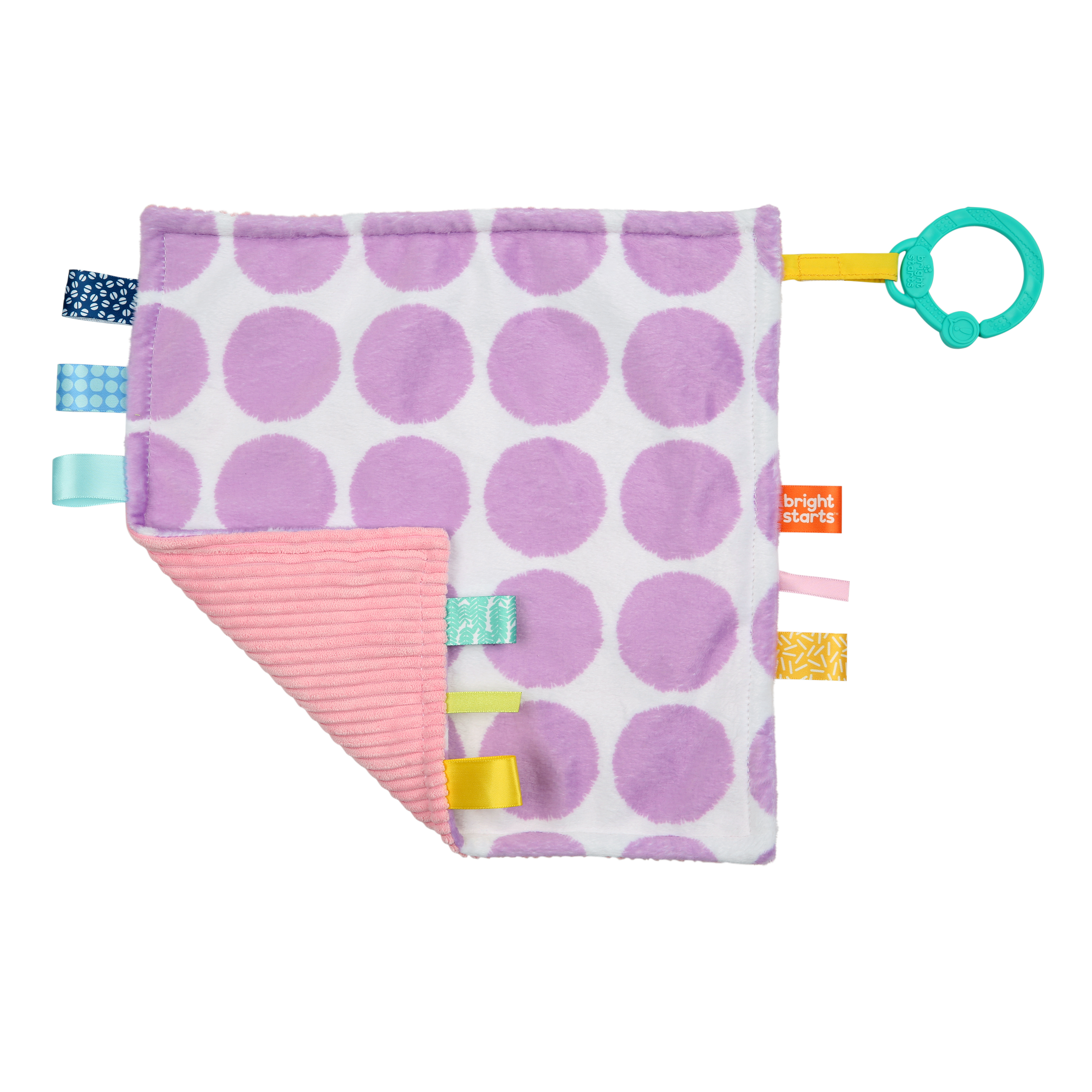 Baby Einstein - Little Taggies 2 - Sided Blankie - Purple Dots Toys for baby and kids