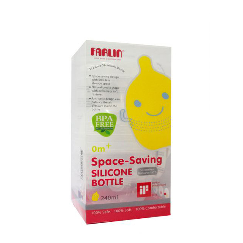 Farlin Feeding Bottle Silicom Shrinkable 