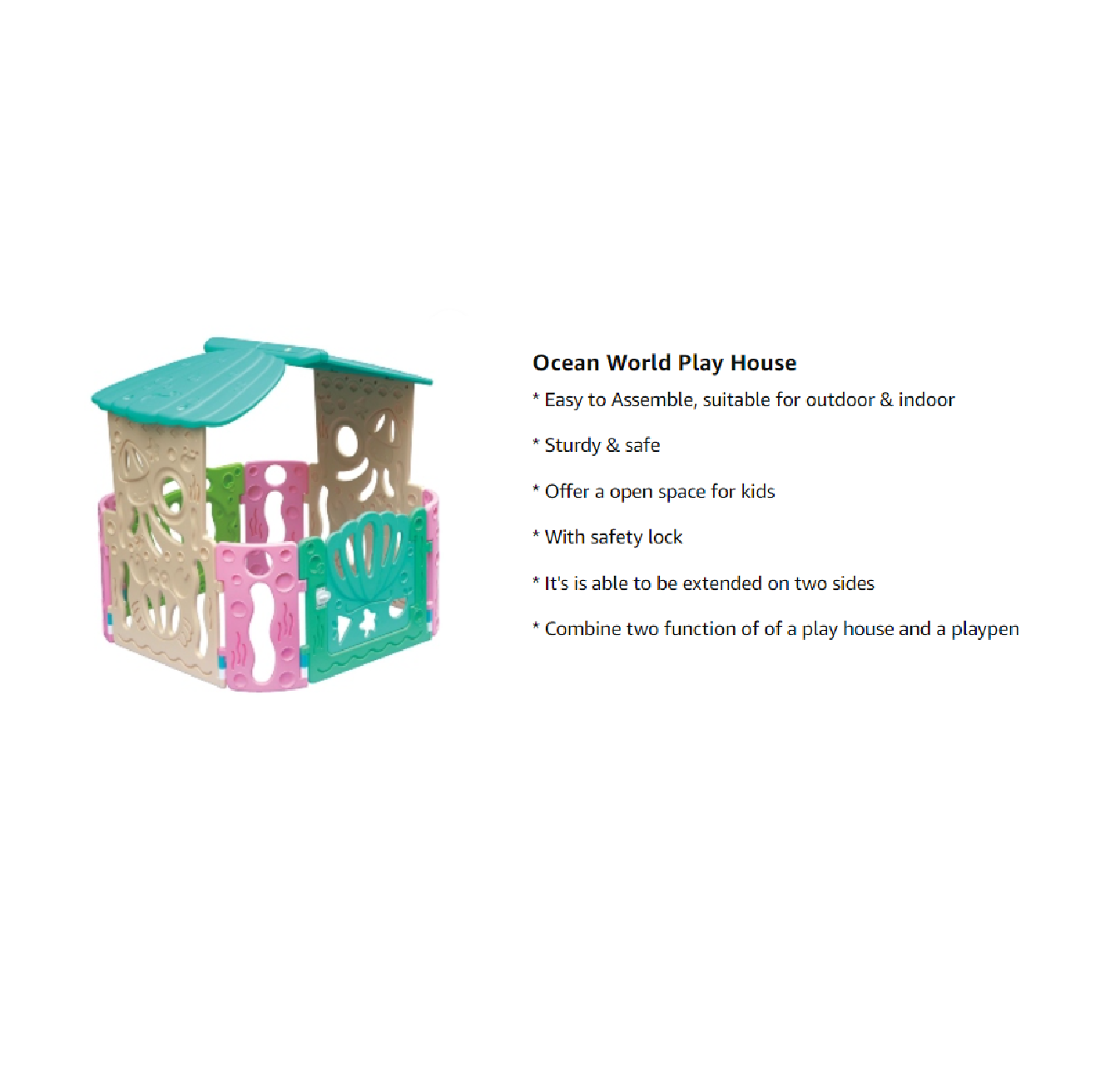 Ching Ching Ocean World Play House with Safety Lock