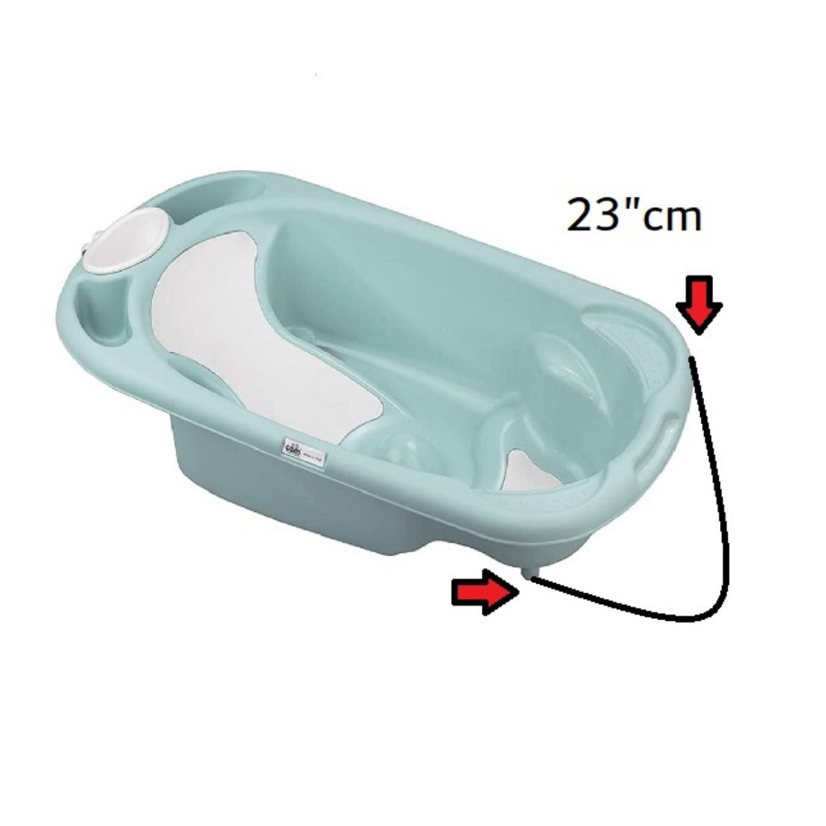 Cam - Baby Bagno Bath Tub-Light Blue and Cam - Nuovo Cavalleto Bathstand - White