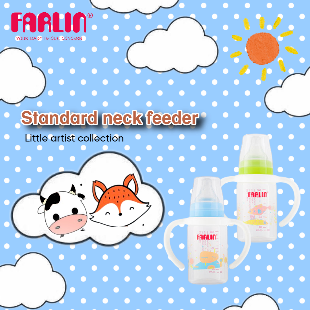 Farlin PP Feeding Bottle Little Artist Collection - M / 140ML