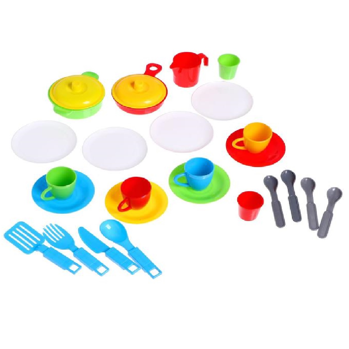 Green Plast A set of dishes in a purse 27 pcs. Green Plast Toys for baby and kids