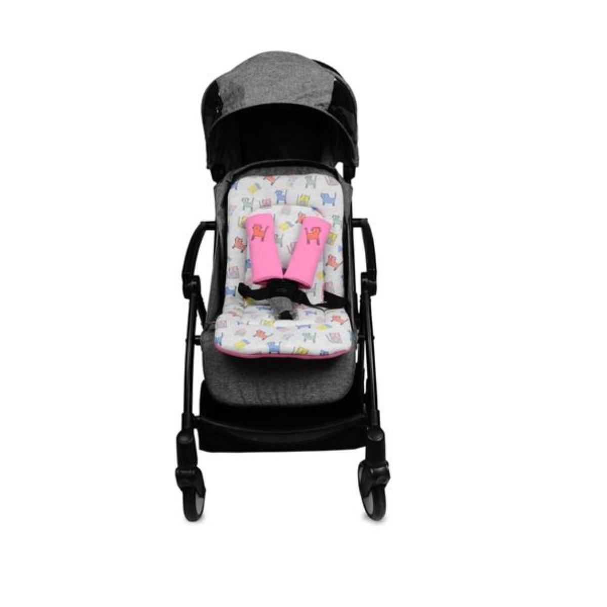 Ubeybi Stroller Cushion Set - Pink / With Belt Pad