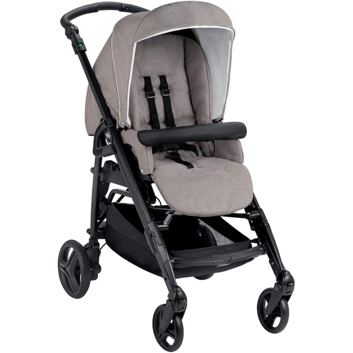 Cam Combi Family Travel System (0-36 Months) - Grey -  from 0 to 4 years old (22 kg.),  Spacious and deeper carrycot, Rocking function, Aluminium frame, Portable and compact folding, made in Italy. 