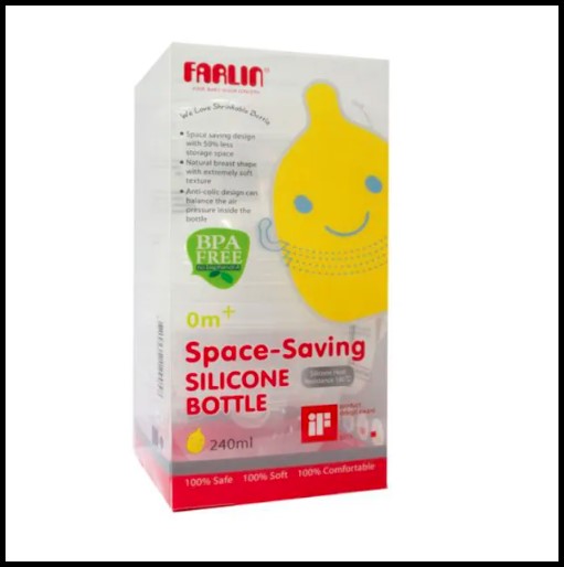 Farlin Feeding Bottle Silicom Shrinkable 