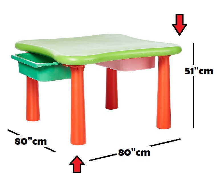 Ching Ching Children's Table with 2 Drawers