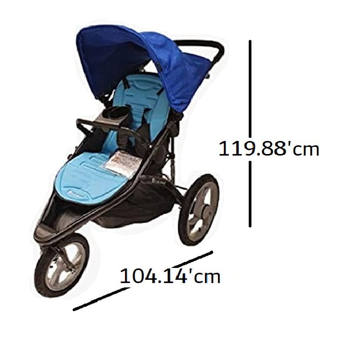 Babytrend Jogger Stroller (0-25kg) - Blue