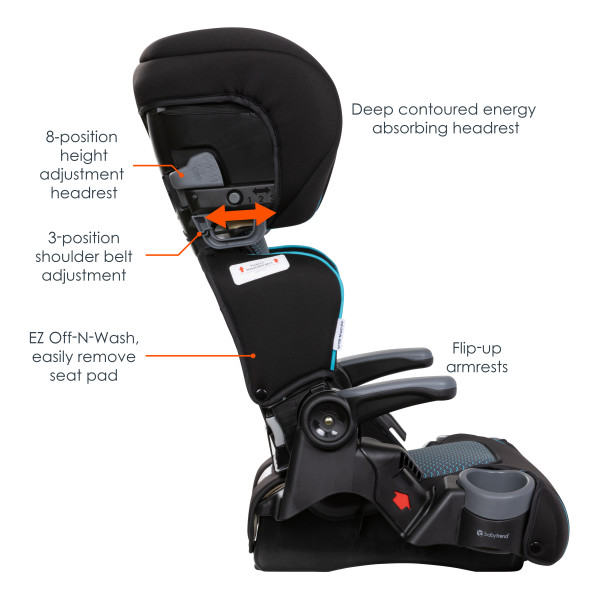 Babytrend Protect 2-in-1 Folding Booster Seat - Aqua Tech