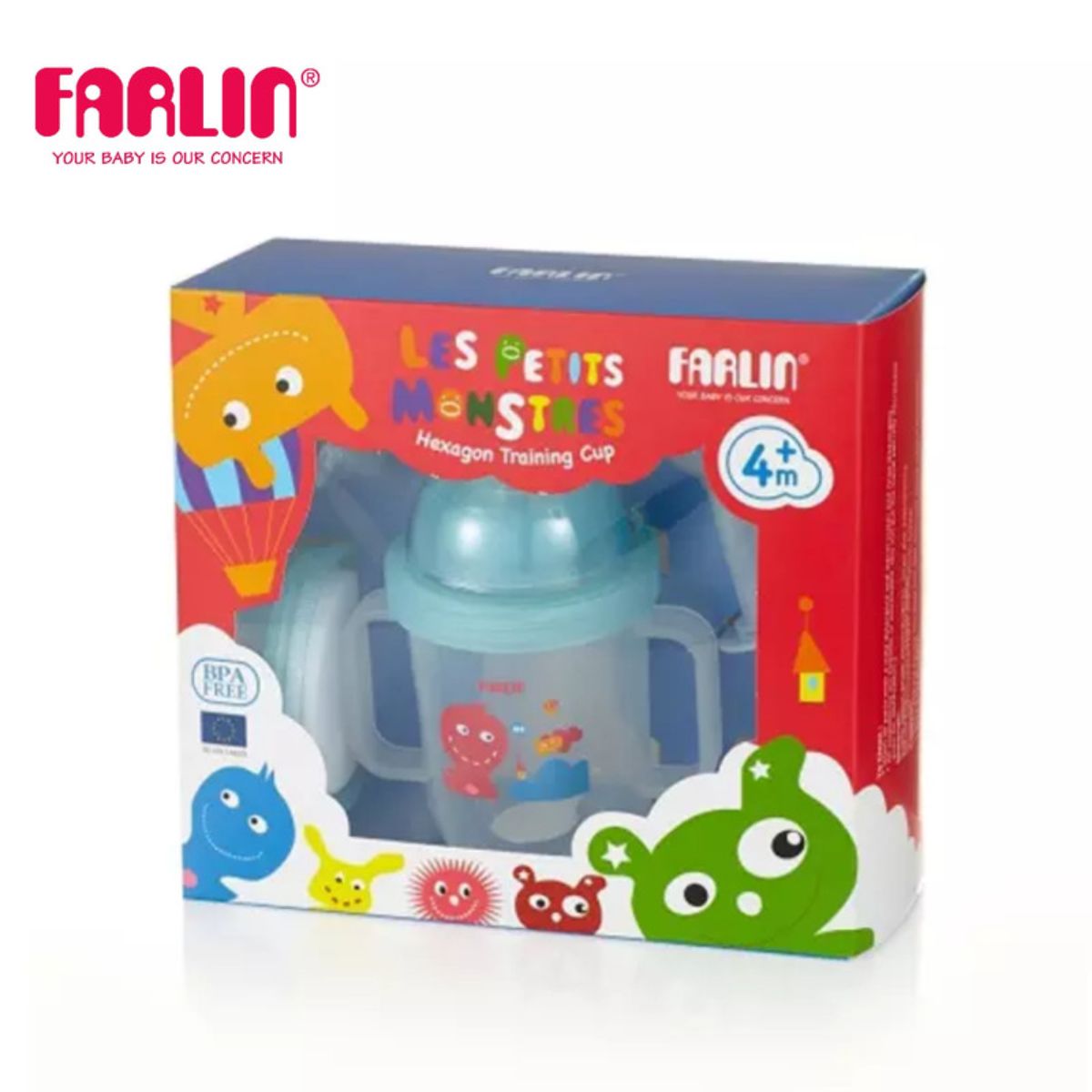 Farlin Interchangeable Training Cup, Blue